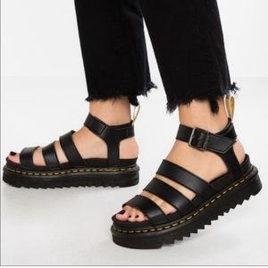 🆕 Dr. Martens Women's Vegan Leather Blaire Sandal Black